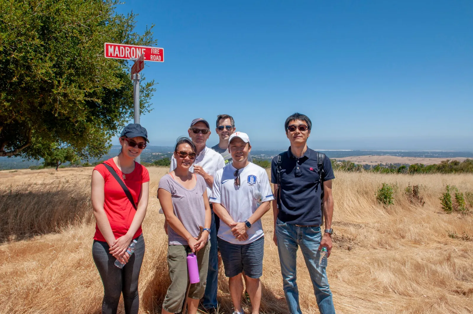 Lab hike, Madrone Fire Road, c. 2018
