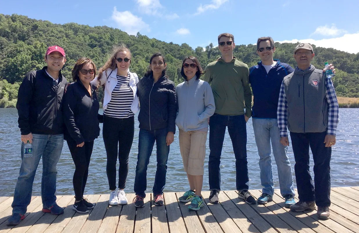 Lab outing at the lake, c. 2017